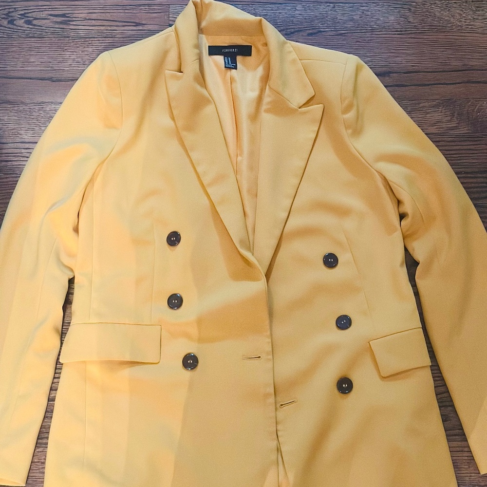 Double-Breasted Blazer Set